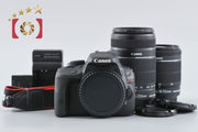 [Used] Canon EOS Kiss X7 Double Zoom Kit Black - Low Shutter Count