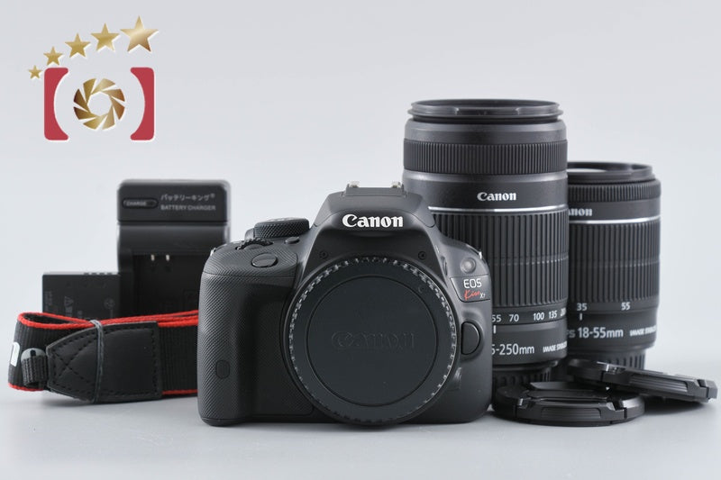 [Used] Canon EOS Kiss X7 Double Zoom Kit Black - Low Shutter Count