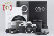 [Used] OLYMPUS OM-D E-M10 Mark II EZ Double Zoom Kit Silver with Original Box