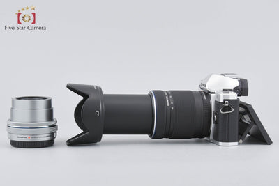 [Used] OLYMPUS OM-D E-M10 Mark II EZ Double Zoom Kit Silver with Original Box