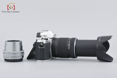 [Used] OLYMPUS OM-D E-M10 Mark II EZ Double Zoom Kit Silver with Original Box
