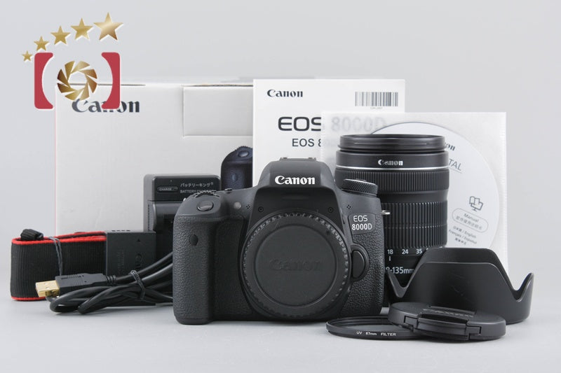 [Used] Canon EOS 8000D EF-S 18-135 IS STM Lens Kit with Original Box