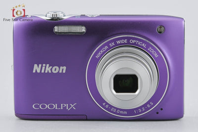 [Used] Nikon COOLPIX S3100 Fine Purple Compact Digital Camera