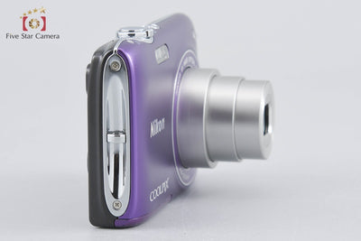[Used] Nikon COOLPIX S3100 Fine Purple Compact Digital Camera