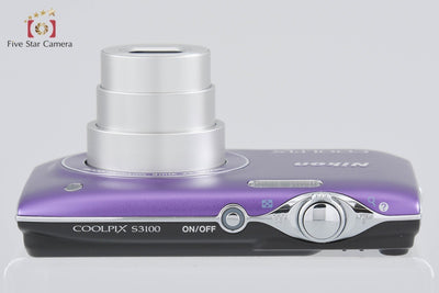[Used] Nikon COOLPIX S3100 Fine Purple Compact Digital Camera