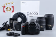 [Used] Nikon D3000 Double Zoom Kit
