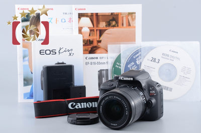 [Used] Canon EOS Kiss X7 EF-S 18-55mm IS STM Lens Kit Black
