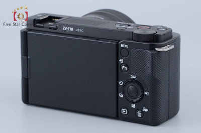 [Used] Sony α VLOGCAM ZV-E10 Power Zoom Lens Kit Black + GP-VPT2BT Shooting Grip, Low Shutter Count