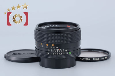 【中古】CONTAX コンタックス Carl Zeiss Planar 50mm f/1.4 T* MMJ 2026.1月 オーバーホール済み