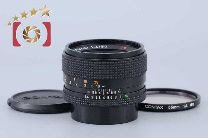 【中古】CONTAX コンタックス Carl Zeiss Planar 50mm f/1.4 T* MMJ 2026.1月 オーバーホール済み