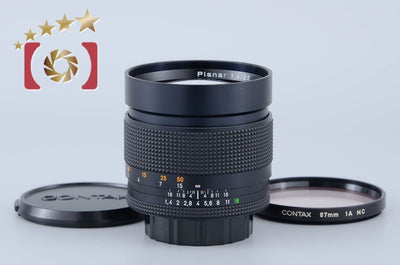 【中古】CONTAX コンタックス Carl Zeiss Planar 85mm f/1.4 T* MMJ 2026.1月 オーバーホール済み