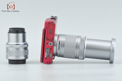 [Used] OLYMPUS PEN Lite E-PL3 Double Zoom Lens Kit Red, Low Shutter Count, With Original Box