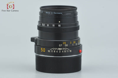 [Used] Leica SUMMICRON-M 50mm f/2 E39 3rd Generation Black