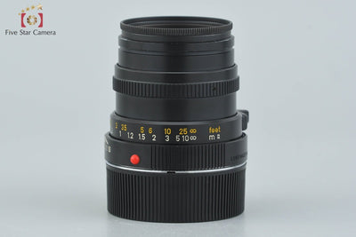 [Used] Leica SUMMICRON-M 50mm f/2 E39 3rd Generation Black