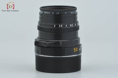 [Used] Leica SUMMICRON-M 50mm f/2 E39 3rd Generation Black