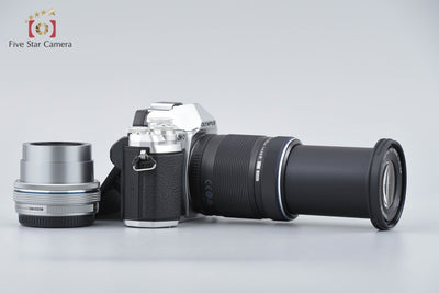 [Used] OLYMPUS OM-D E-M10 Mark III EZ Double Zoom Kit Silver, Low Shutter Count, With Original Box
