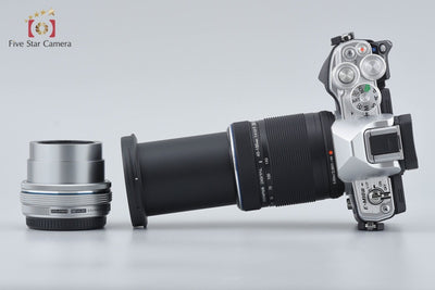 [Used] OLYMPUS OM-D E-M10 Mark III EZ Double Zoom Kit Silver, Low Shutter Count, With Original Box