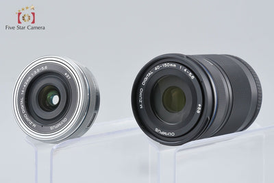 [Used] OLYMPUS OM-D E-M10 Mark III EZ Double Zoom Kit Silver, Low Shutter Count, With Original Box