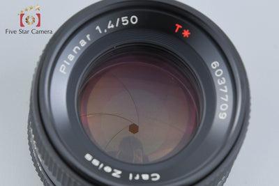 【中古】CONTAX コンタックス Carl Zeiss Planar 50mm f/1.4 T* AEJ