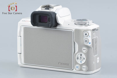 [Used] Canon EOS Kiss M Double Zoom Kit White