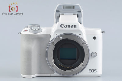 [Used] Canon EOS Kiss M Double Zoom Kit White