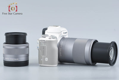 [Used] Canon EOS Kiss M Double Zoom Kit White