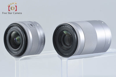 [Used] Canon EOS Kiss M Double Zoom Kit White