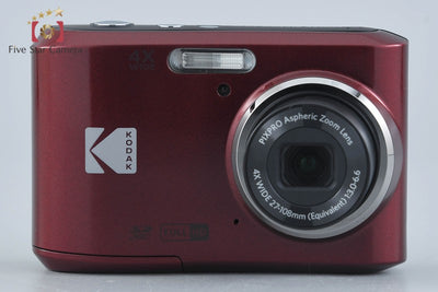 【Used】KODAK PIXPRO FZ45 Red Compact Digital Camera with Original Box