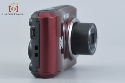 【Used】KODAK PIXPRO FZ45 Red Compact Digital Camera with Original Box