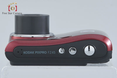 【Used】KODAK PIXPRO FZ45 Red Compact Digital Camera with Original Box