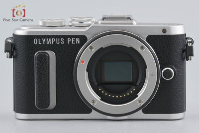 [Used] Olympus PEN E-PL8 EZ Double Zoom Kit Silver, low shutter count, with original box