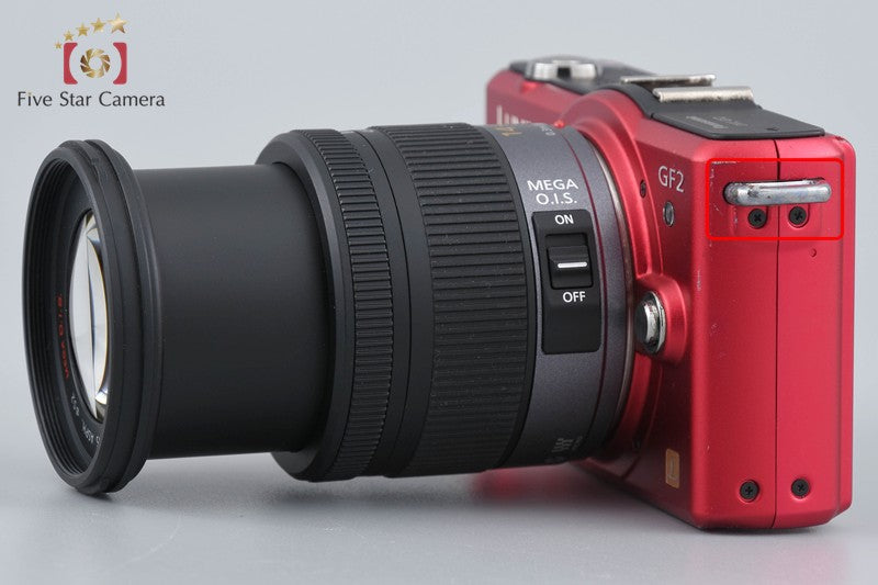 中古】Panasonic パナソニック LUMIX DMC-GF2 レッド + LUMIX G VARIO