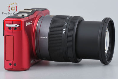 [Used] Panasonic LUMIX DMC-GF2 Red + LUMIX G VARIO 14-45mm f/3.5-5.6 ASPH. MEGA O.I.S. H-FS014045