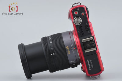 [Used] Panasonic LUMIX DMC-GF2 Red + LUMIX G VARIO 14-45mm f/3.5-5.6 ASPH. MEGA O.I.S. H-FS014045