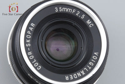 [Used] Voigtlander COLOR-SKOPAR 35mm f/2.5 MC Black L39 Leica Screw Mount Overhauled in January 2026
