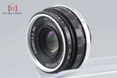 [Used] Voigtlander COLOR-SKOPAR 35mm f/2.5 MC Black L39 Leica Screw Mount Overhauled in January 2026