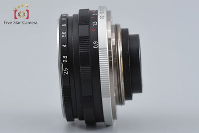 [Used] Voigtlander COLOR-SKOPAR 35mm f/2.5 MC Black L39 Leica Screw Mount Overhauled in January 2026