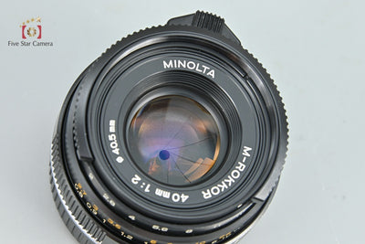 [Used] MINOLTA M-ROKKOR 40mm f/2 Leica M-mount