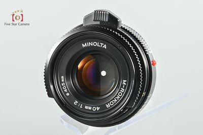[Used] MINOLTA M-ROKKOR 40mm f/2 Leica M-mount