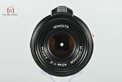 [Used] MINOLTA M-ROKKOR 40mm f/2 Leica M-mount