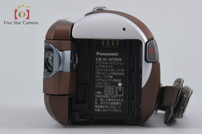 【中古】Panasonic パナソニック HC-W590M ブラウン ビデオカメラ