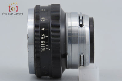 [Used] Nikon Nikkor-H 50mm f/2 for Nikon S Mount