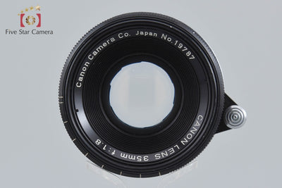[Used] Canon 35mm f/1.8 L39 Leica Screw Mount Black Rare Item