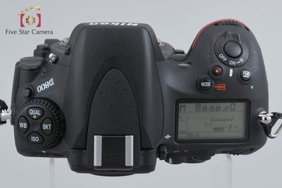 【Used】Nikon D800 Digital SLR Camera with Low Shutter Count