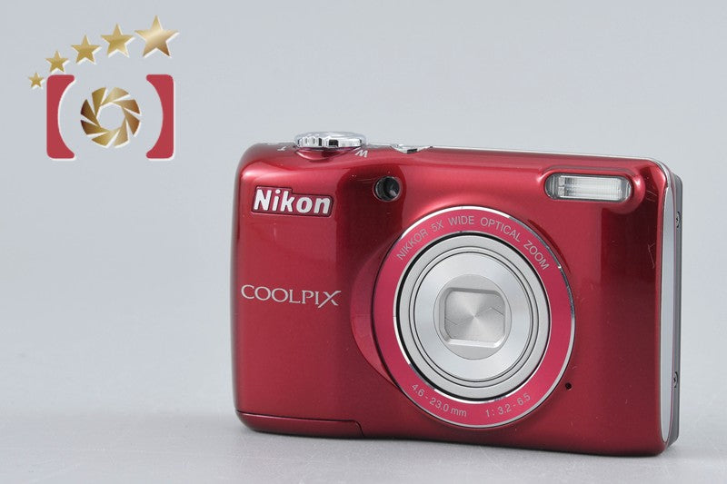 【Used】Nikon COOLPIX L26 Red Compact Digital Camera