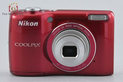 【Used】Nikon COOLPIX L26 Red Compact Digital Camera