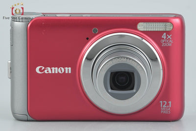 [Used] Canon PowerShot A3100 IS Red Compact Digital Camera