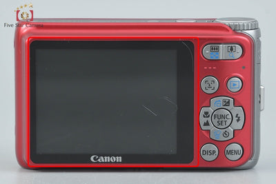 [Used] Canon PowerShot A3100 IS Red Compact Digital Camera