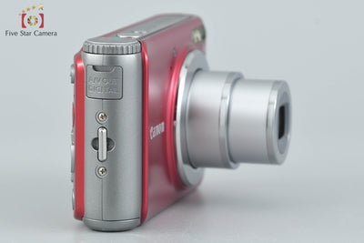 [Used] Canon PowerShot A3100 IS Red Compact Digital Camera
