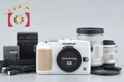 [Used] OLYMPUS Olympus PEN Lite E-PL2 Double Zoom Kit White - Low Shutter Count